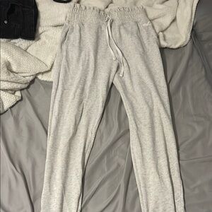 Gray Drawstring Sweatpants